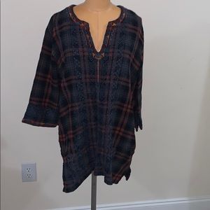 Plaid Tunic